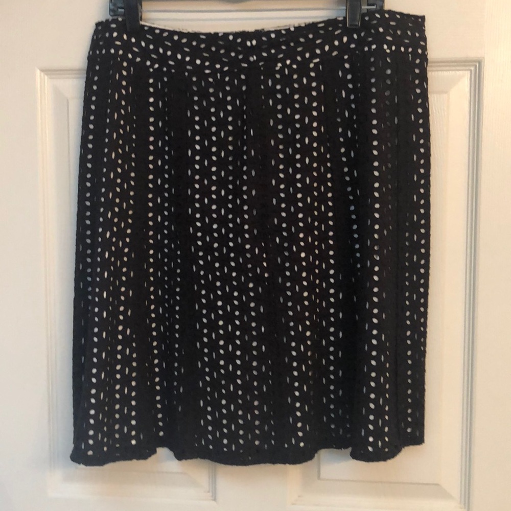 ANN TAYLOR A-line lined skirt size 14